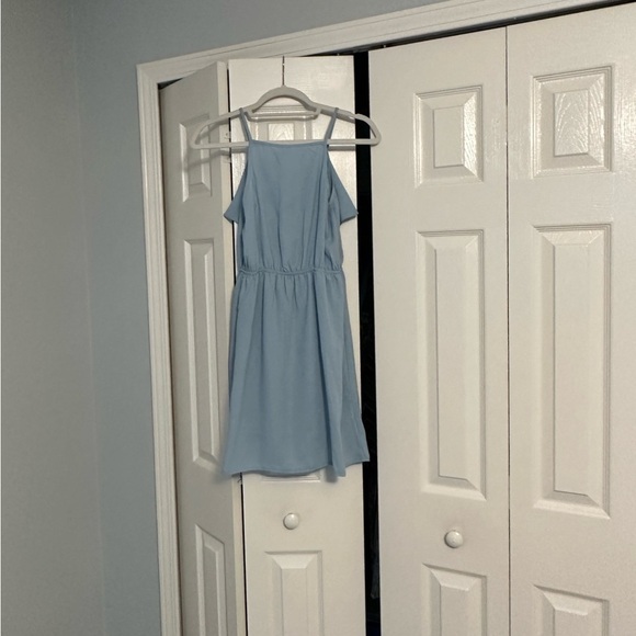 Alya Blue Ruffle Dress - Picture 7 of 11